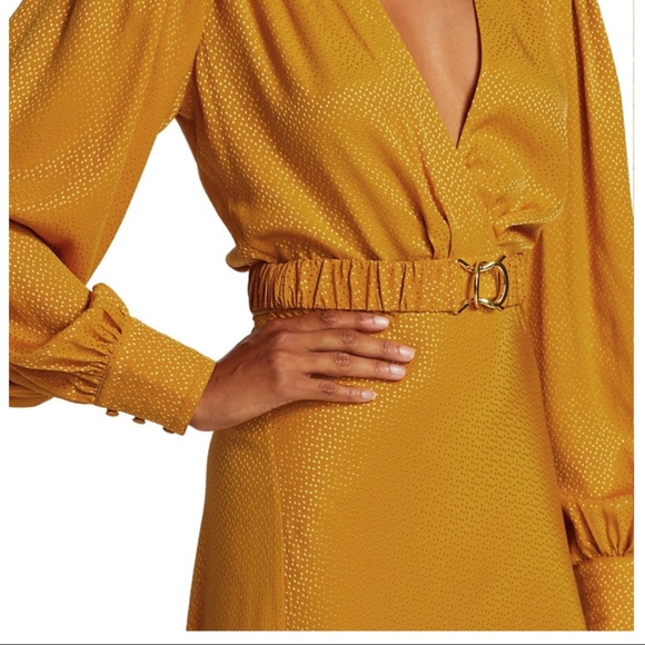 Ronny Kobo Estelle Faux-Wrap Midi Dress - Picture 5 of 13